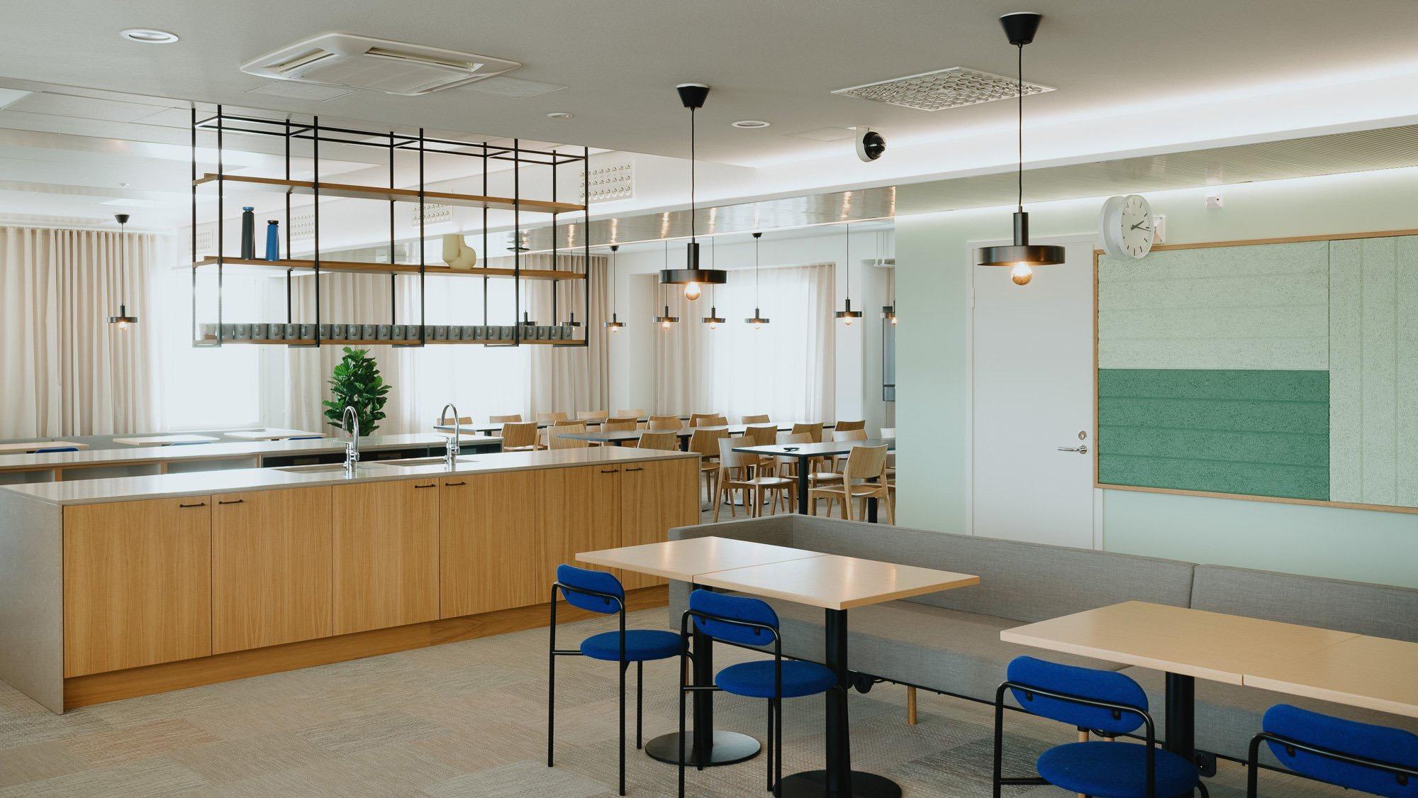 Rune & Berg Designin suunnittelema Working Cafe Porvoon virastotaloon