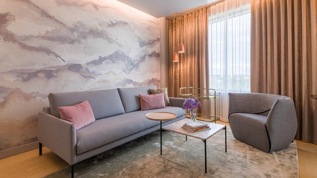 Rune & Berg Designin suunnittelema hotellihuone Sokos Hotelli Flamingoon