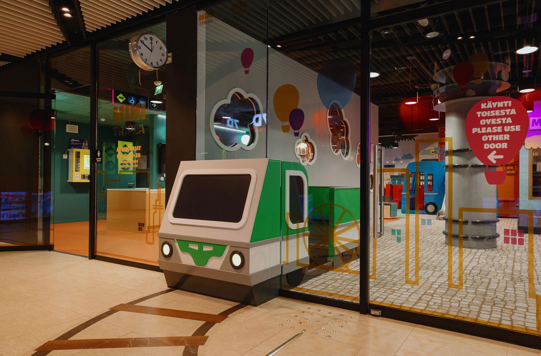 Rune & Berg Designin suunnittelema Mall of Triplan leikkialue