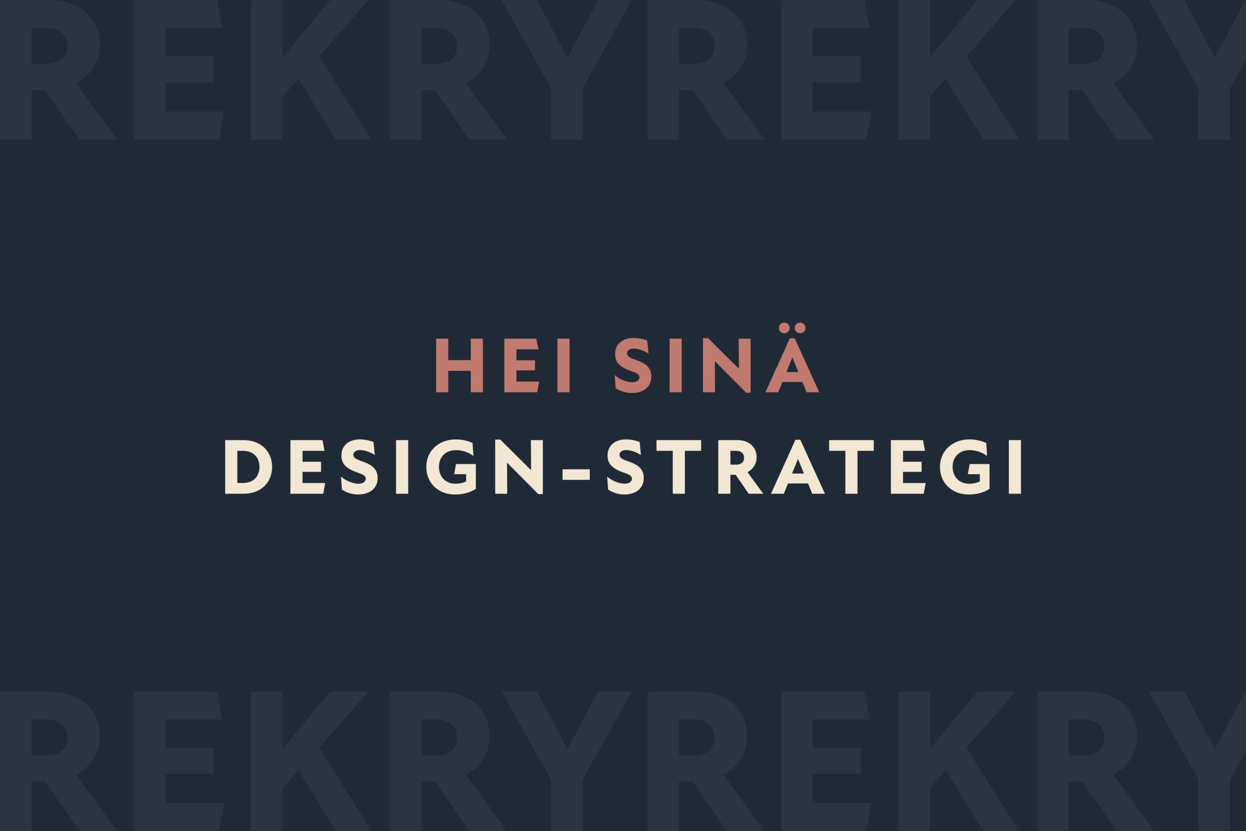 Rune & Berg Design rekrytoi design-strategia