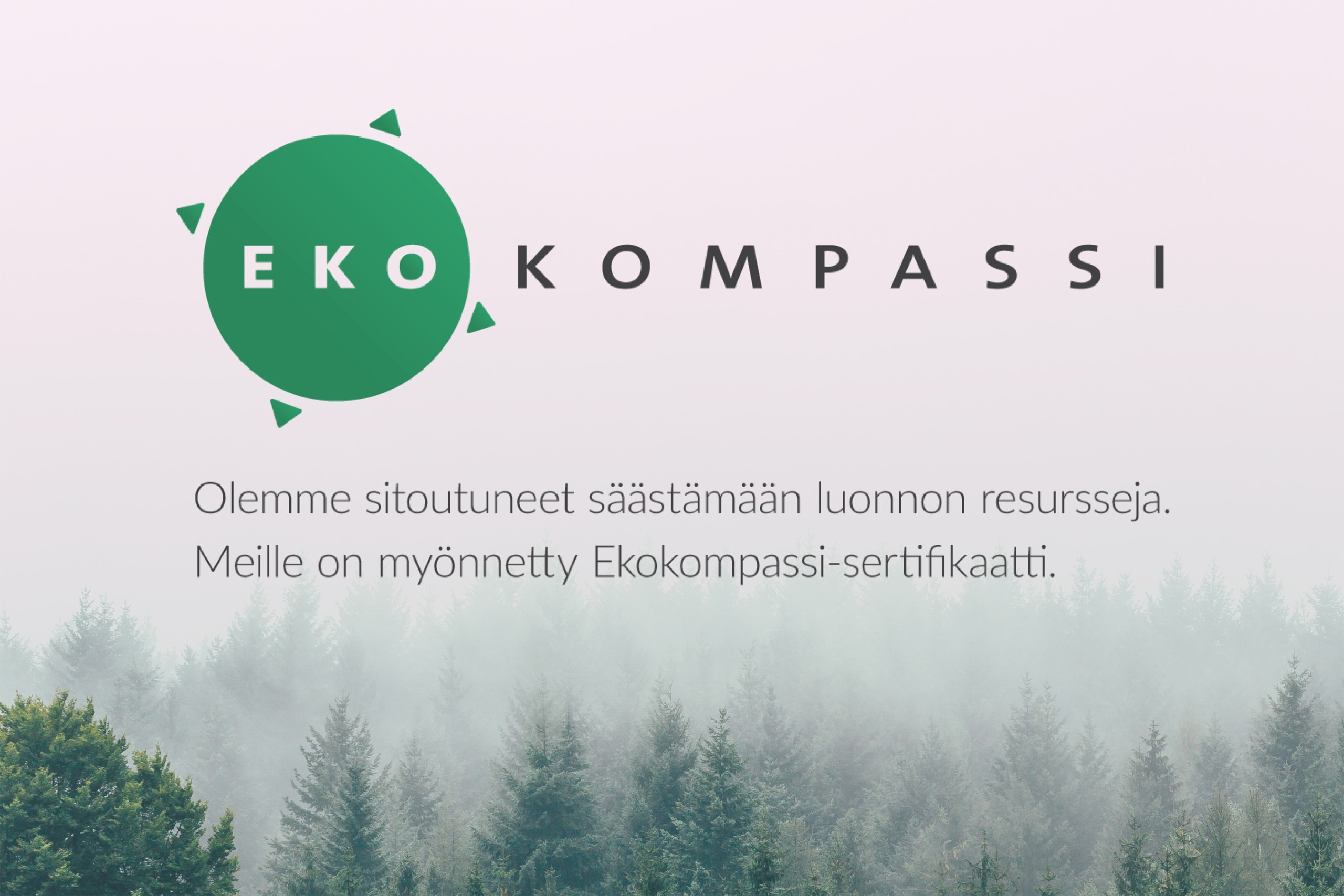 Rune & Berg Designille on myönnetty Ekokompassi-sertifikaatti.