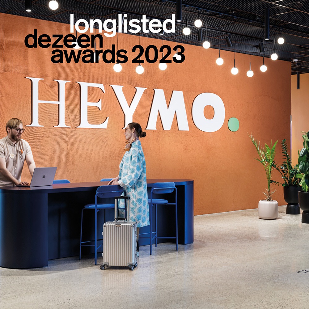 Heymo Hotel Dezeen Awards longlist, Rune & Berg Design