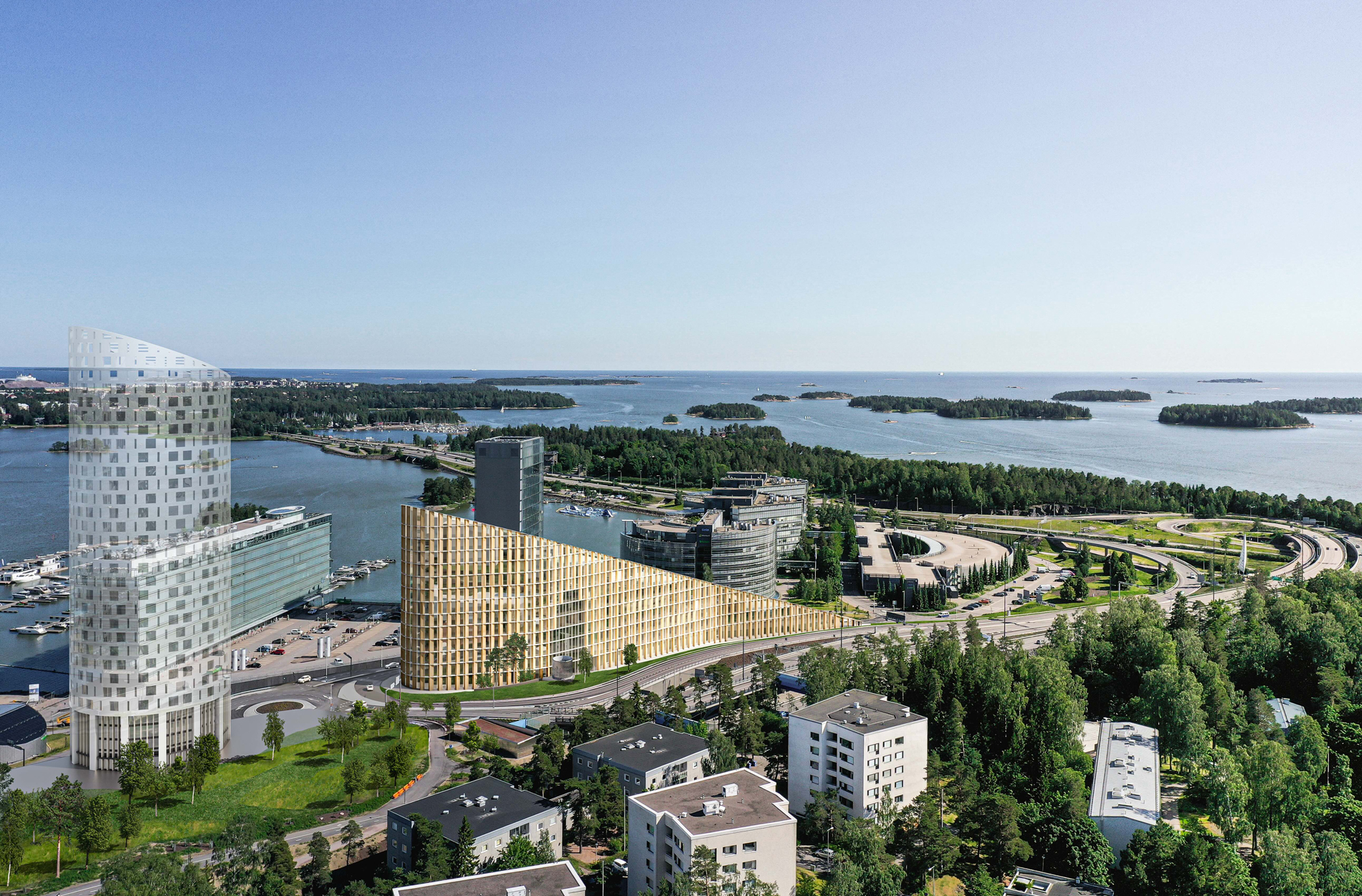 CSC:n uusi pääkonttori Keilaniemen portissa