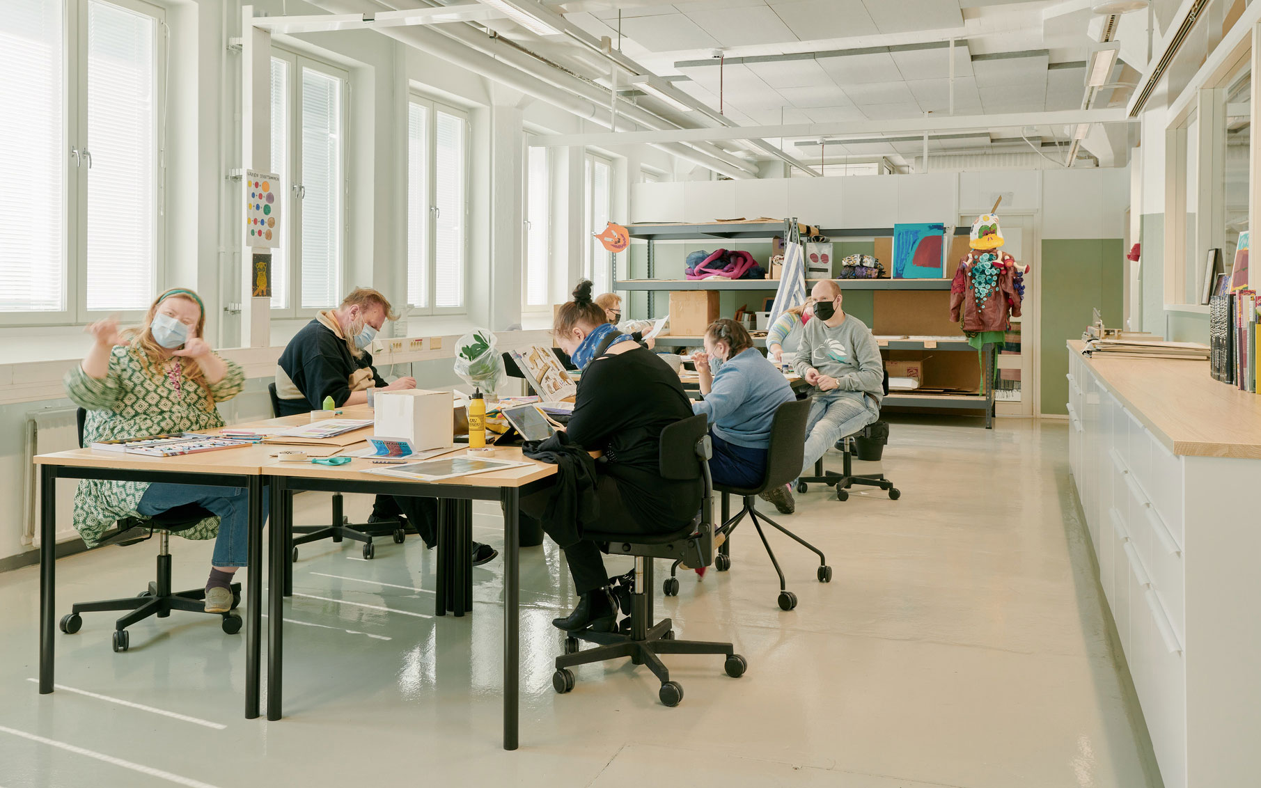 Rune & Berg Designin suunnittelema Aula Työkoti työympäristö