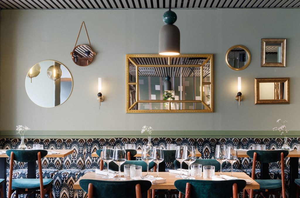 Rune Berg Designin suunnittelema Bistro Bar Miljöö