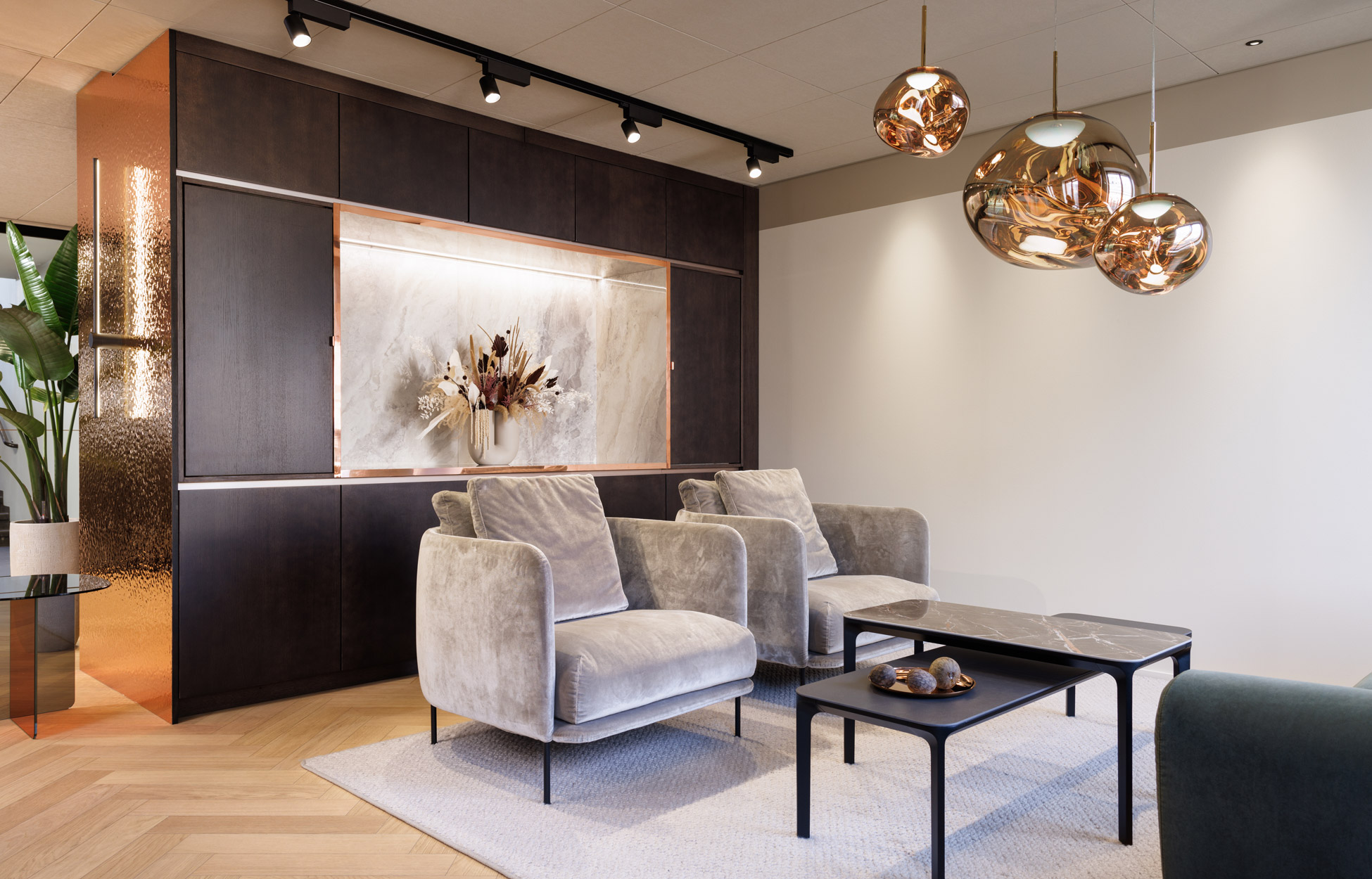 Rune & Berg Designin suunnittelema Lieke työympäristön lounge