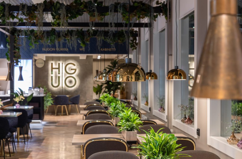 Rune & Berg Designin suunnittelema kahvila Hugo palveluympäristö