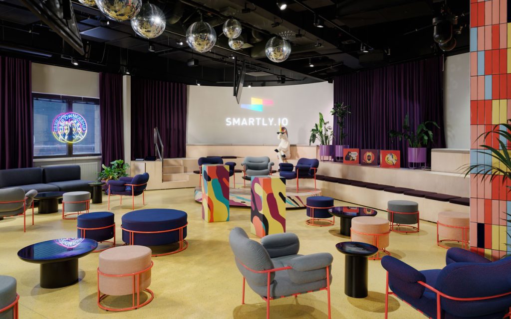 Rune & Berg Designin suunnittelema Smartly event space