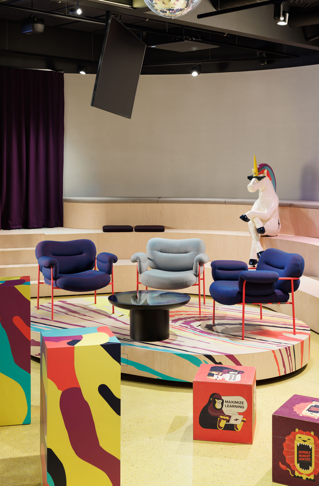 Rune & Berg Designin suunnittelema Smartly event space