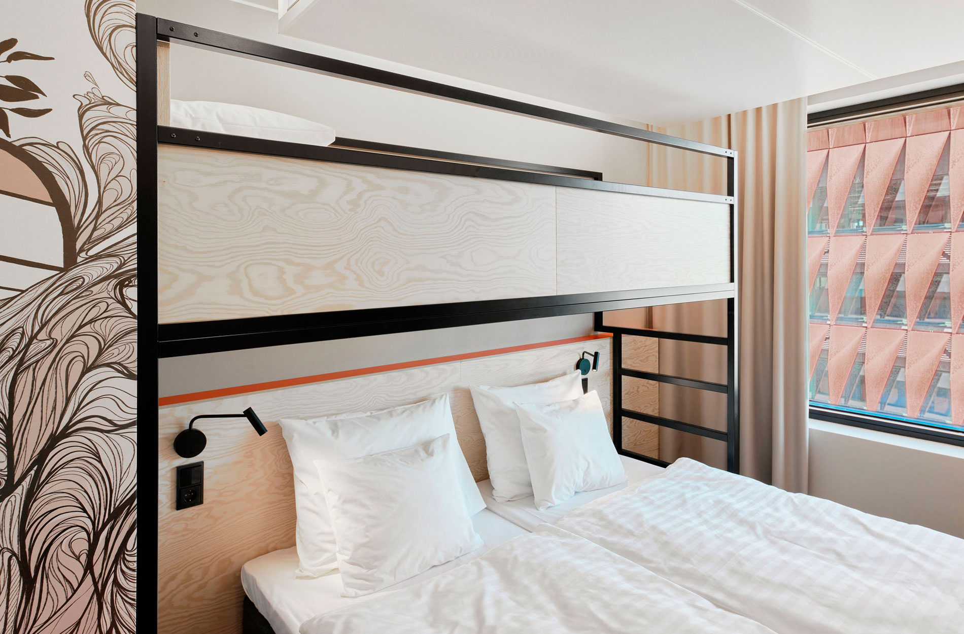 Rune & Berg Designin suunnittelema Sokos Hotel Heymo huone