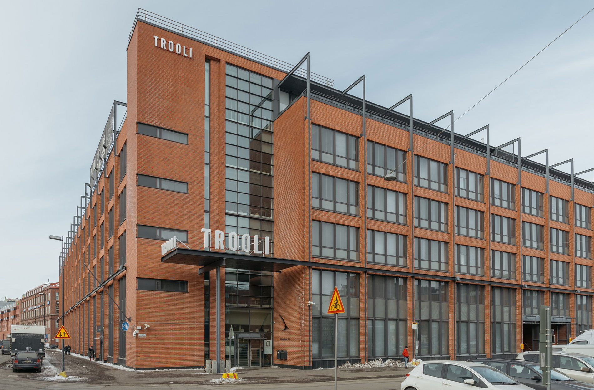 Rune & Berg Designin suunnittelema TROOLI kiinteistökehitys julkisivu