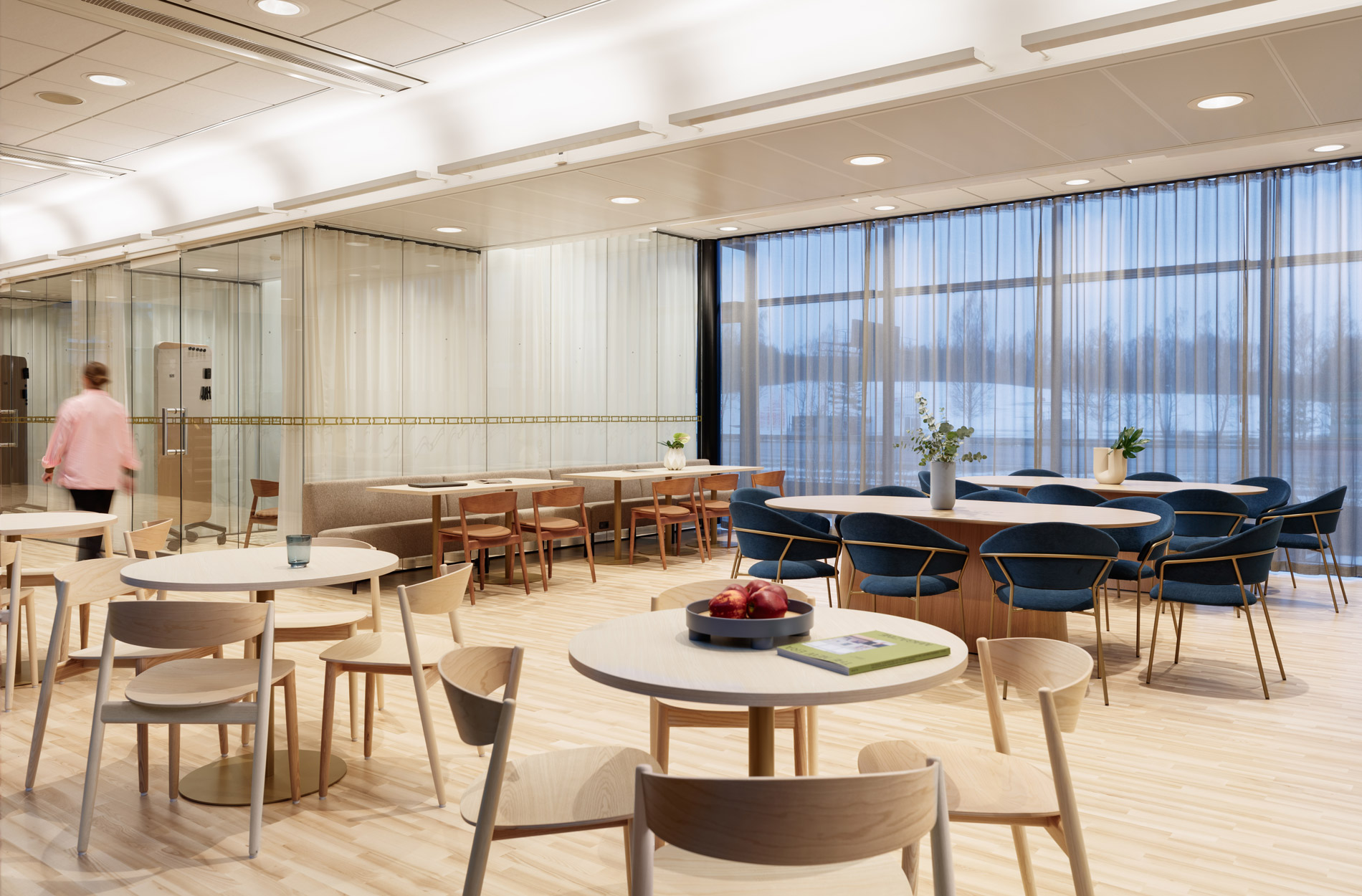 Rune & Berg Designin suunnittelema Masino työympäristön ravintola